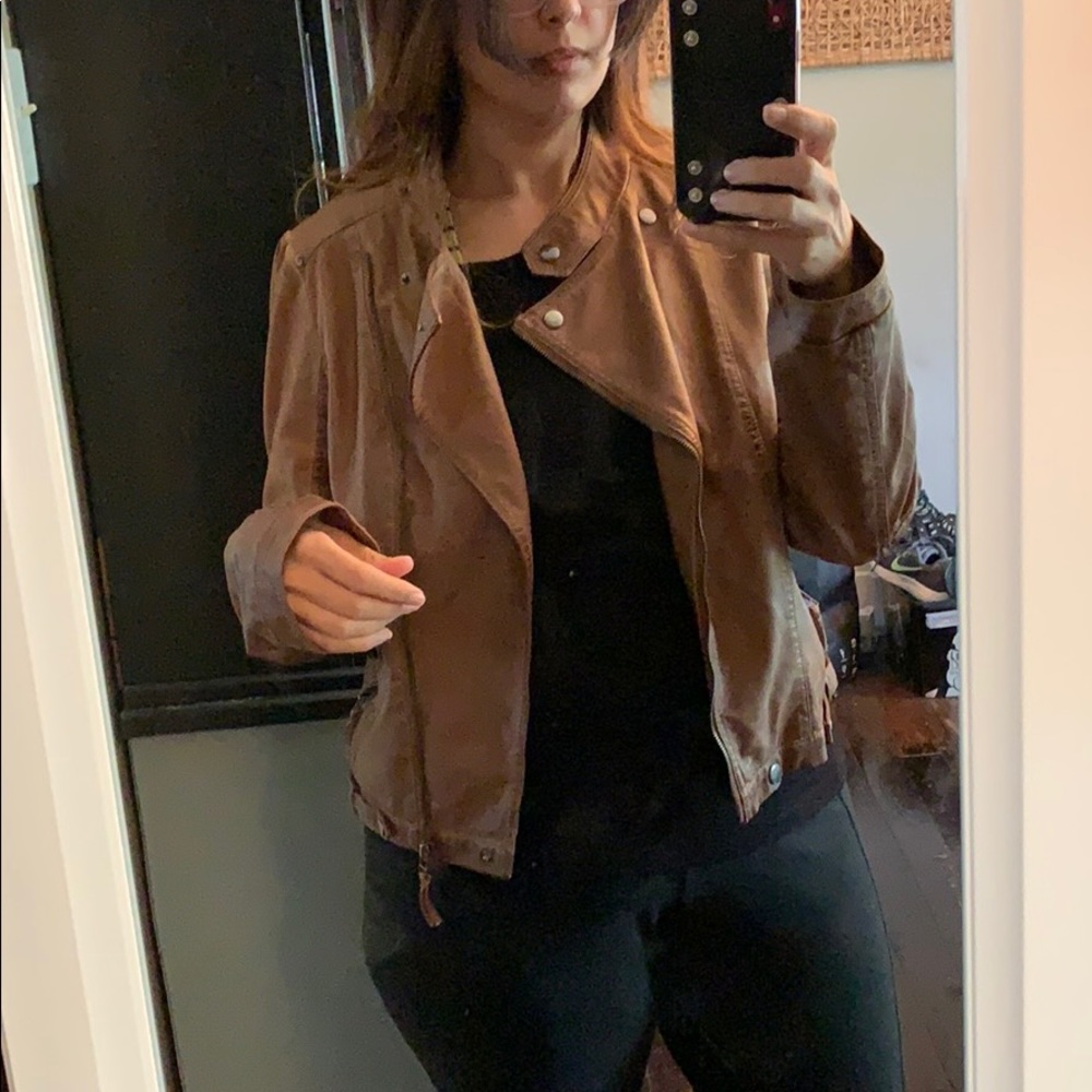 Faux leather jacket